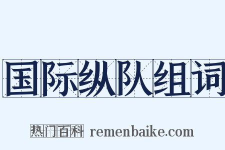 国际纵队组词是什么意思的图片